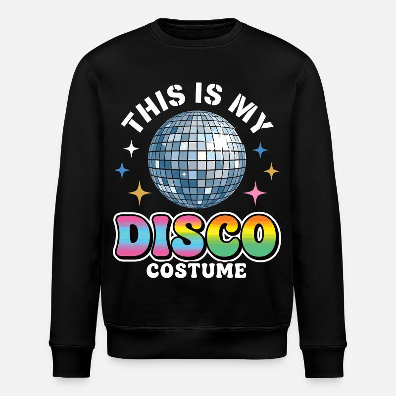 Voici mon costume disco boule disco - Sweat bio ROLLER Stanley/Stella Unisexe - noir