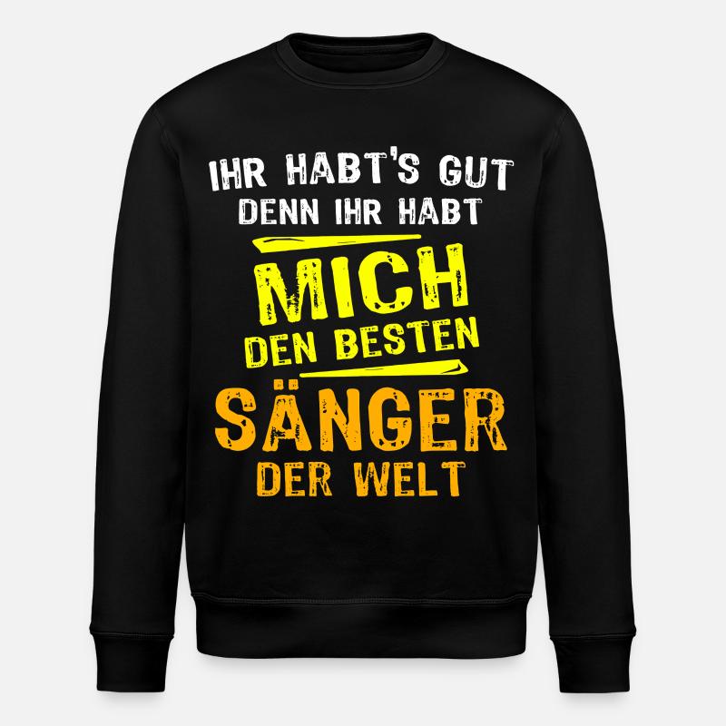 Cadeau Singer - Sweat bio ROLLER Stanley/Stella Unisexe - noir