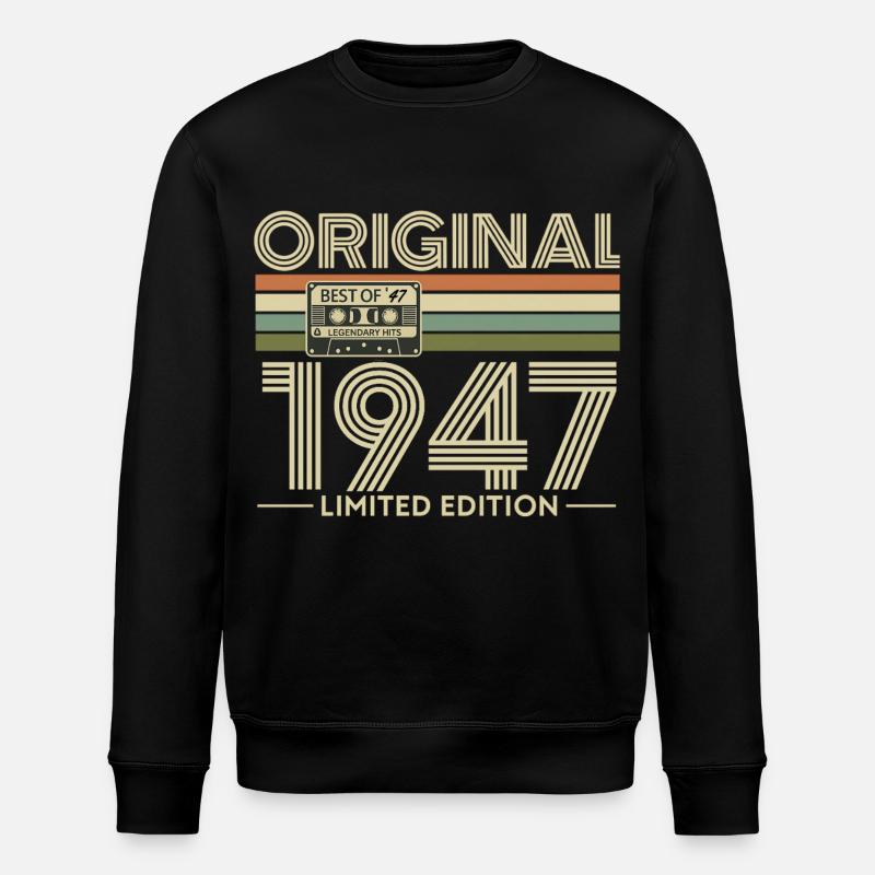 Original 1947 Limited Edition Retro - Sweat bio ROLLER Stanley/Stella Unisexe - noir