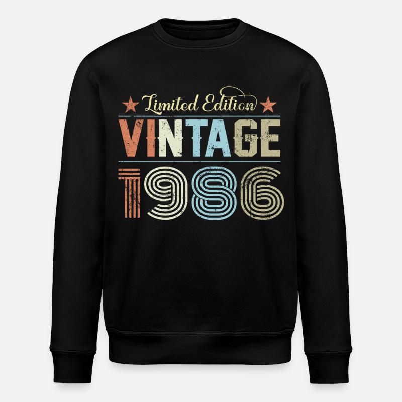 40e anniversaire 1986 - Sweat bio ROLLER Stanley/Stella Unisexe - noir