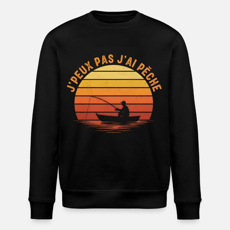 J'peux pas j'ai pêche - Sweat bio ROLLER Stanley/Stella Unisexe - noir
