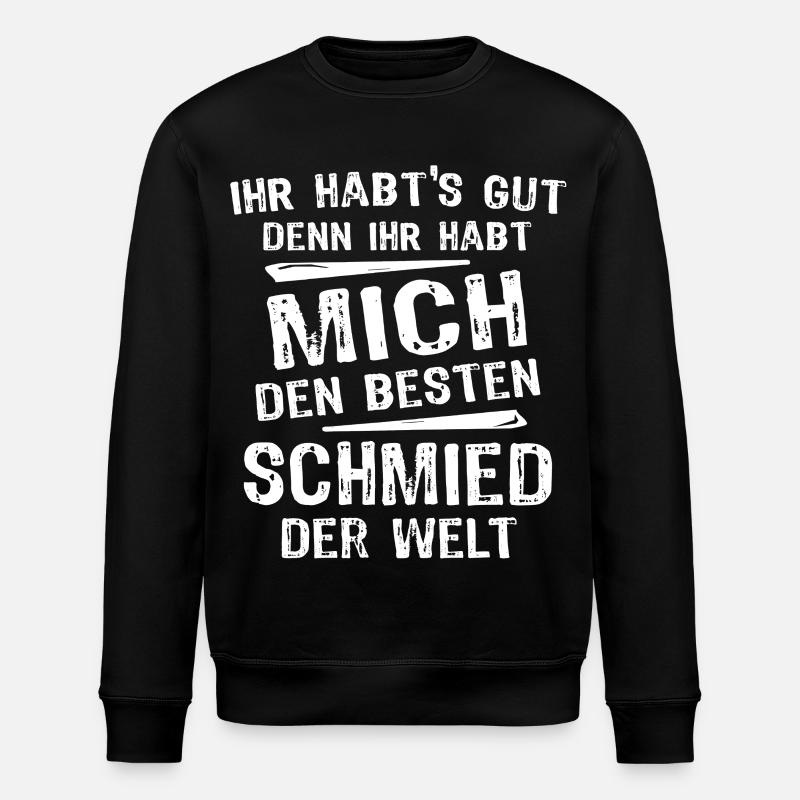 blacksmith - Stanley/Stella ROLLER Unisex Organic Sweatshirt - black