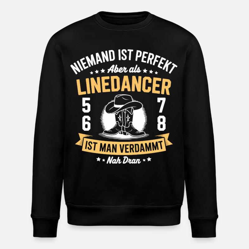 Linedance Country Western Line Dancer - Stanley/Stella Unisex Bio-Sweatshirt ROLLER - Schwarz