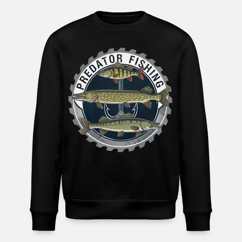 Pêche aux prédateurs Raubfisch Angeln - Sweat bio ROLLER Stanley/Stella Unisexe - noir
