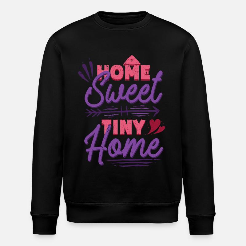 Tiny House Hjem Sødt Tiny Home - Stanley/Stella økologisk unisex-sweatshirt ROLLER - sort