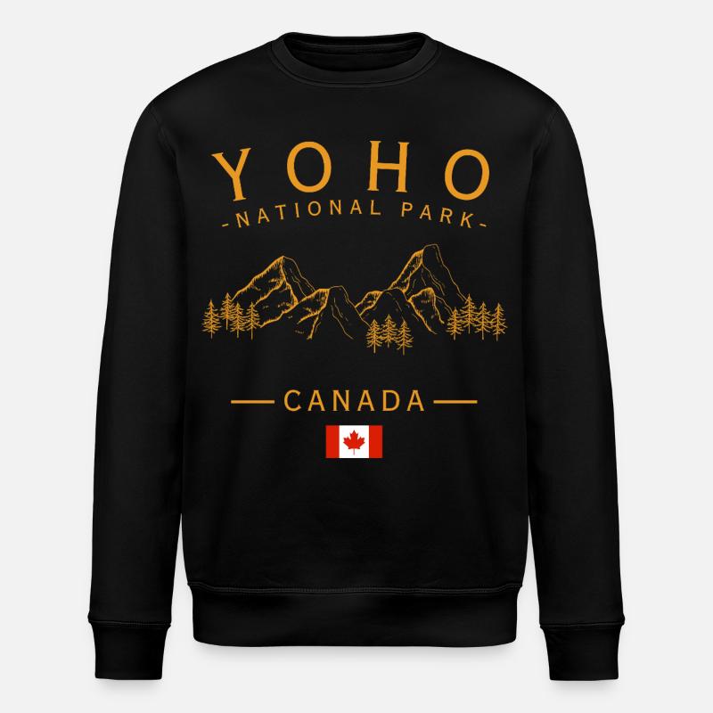 Yoho National Park Canada - Stanley/Stella ROLLER Unisex Organic Sweatshirt - black