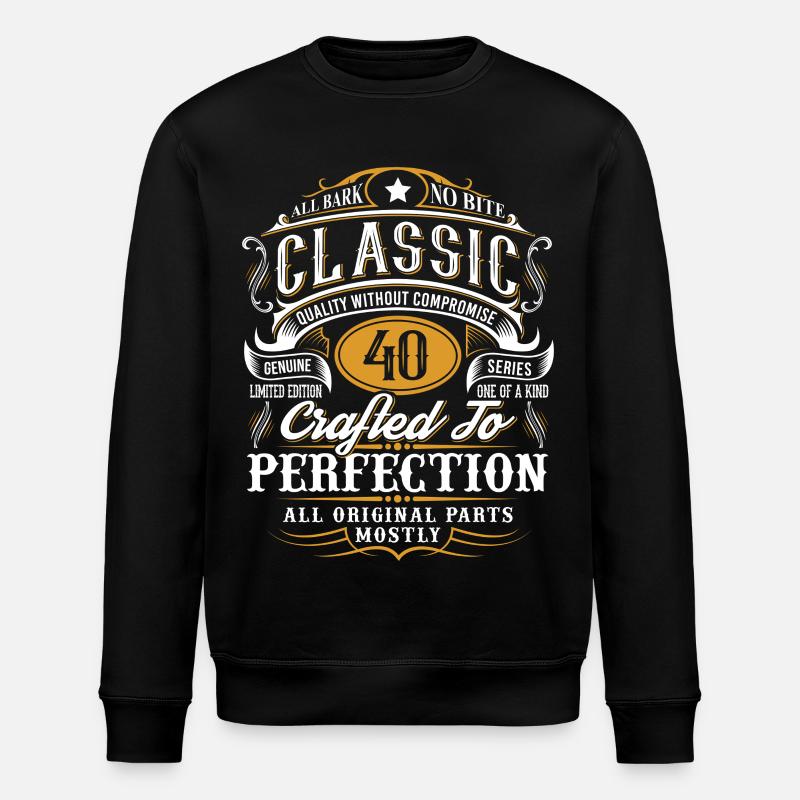 40e anniversaire - Sweat bio ROLLER Stanley/Stella Unisexe - noir