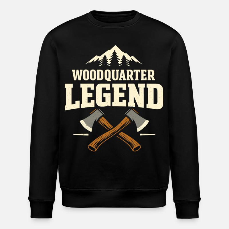 Waldviertel Legend Austria Pride - Stanley/Stella ROLLER Unisex Organic Sweatshirt - black