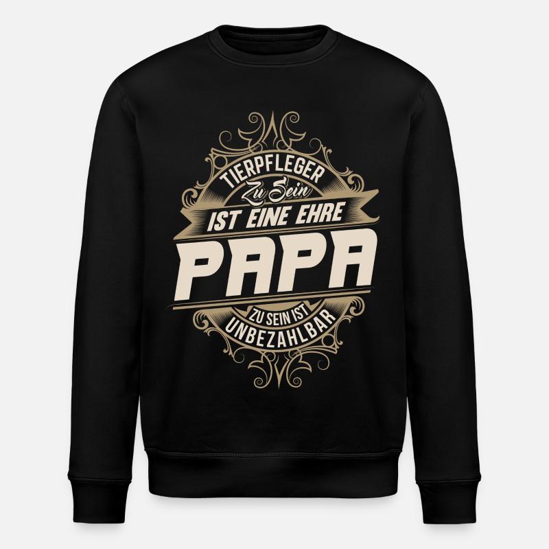 Tierpfleger Papa - Stanley/Stella Unisex Bio-Sweatshirt ROLLER - Schwarz