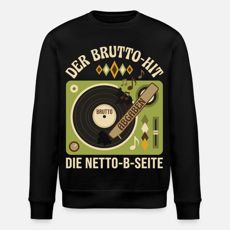Der Brutto-Hit Die Netto-B-Seite - Stanley/Stella Unisex Bio-Sweatshirt ROLLER - Schwarz