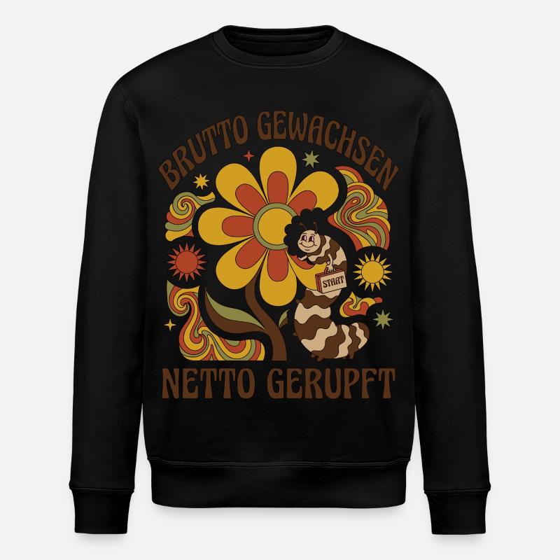 Brutto Gewachsen Netto Gerupft - Stanley/Stella Unisex Bio-Sweatshirt ROLLER - Schwarz