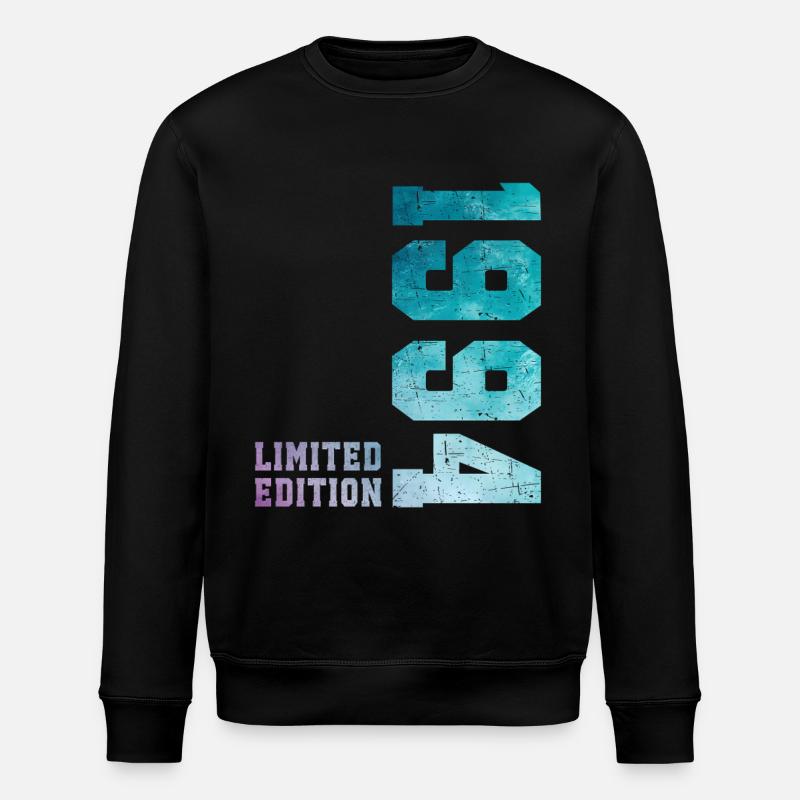 1994 Limited Edition 32 Jahre Jubiläum - Stanley/Stella Unisex Bio-Sweatshirt ROLLER - Schwarz