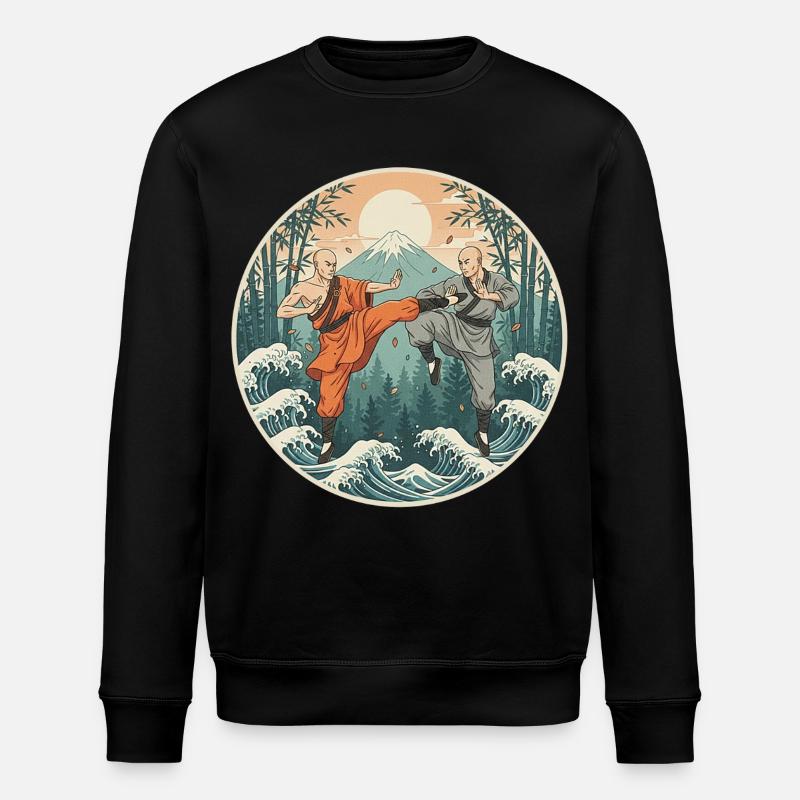Kung Fu Kampfkunst - Stanley/Stella Unisex Bio-Sweatshirt ROLLER - Schwarz
