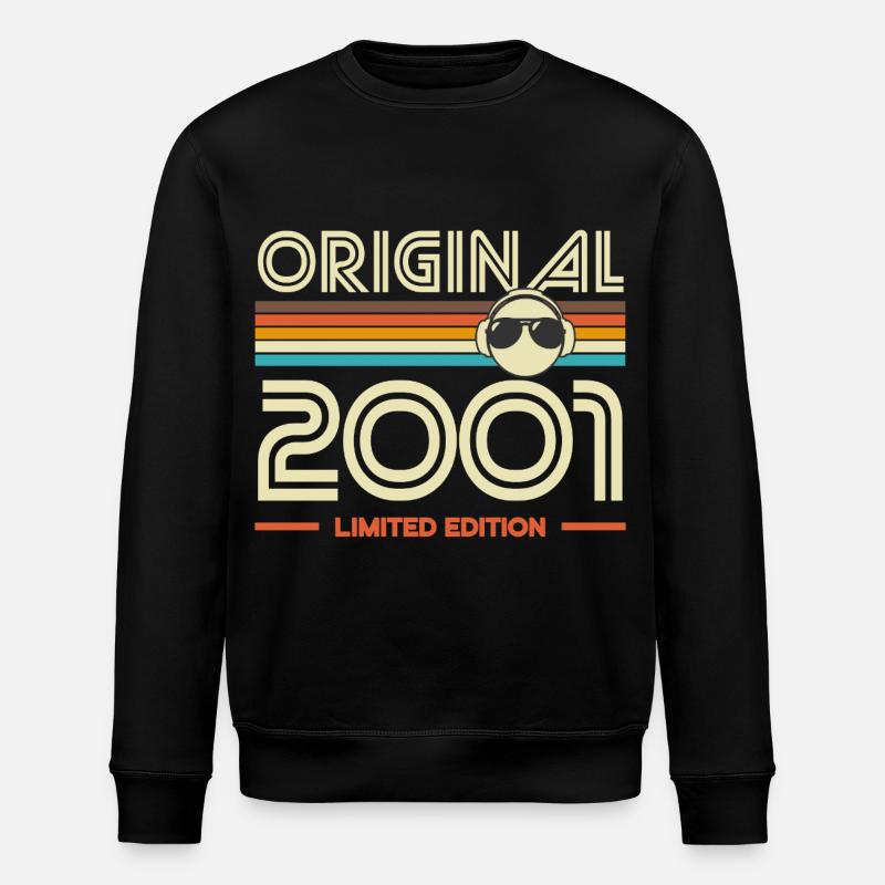 Originalausgabe 2001 Retro - Stanley/Stella Unisex Bio-Sweatshirt ROLLER - Schwarz