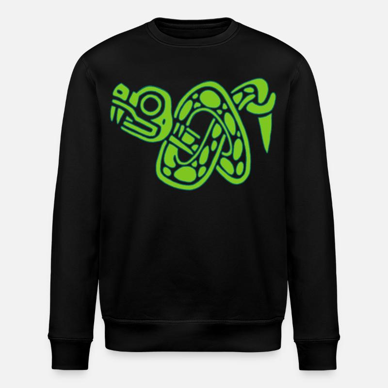 Noeud de serpent vert - Sweat bio ROLLER Stanley/Stella Unisexe - noir