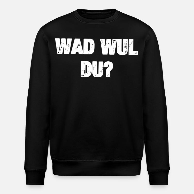 Wad Wul Du - Sweat bio ROLLER Stanley/Stella Unisexe - noir