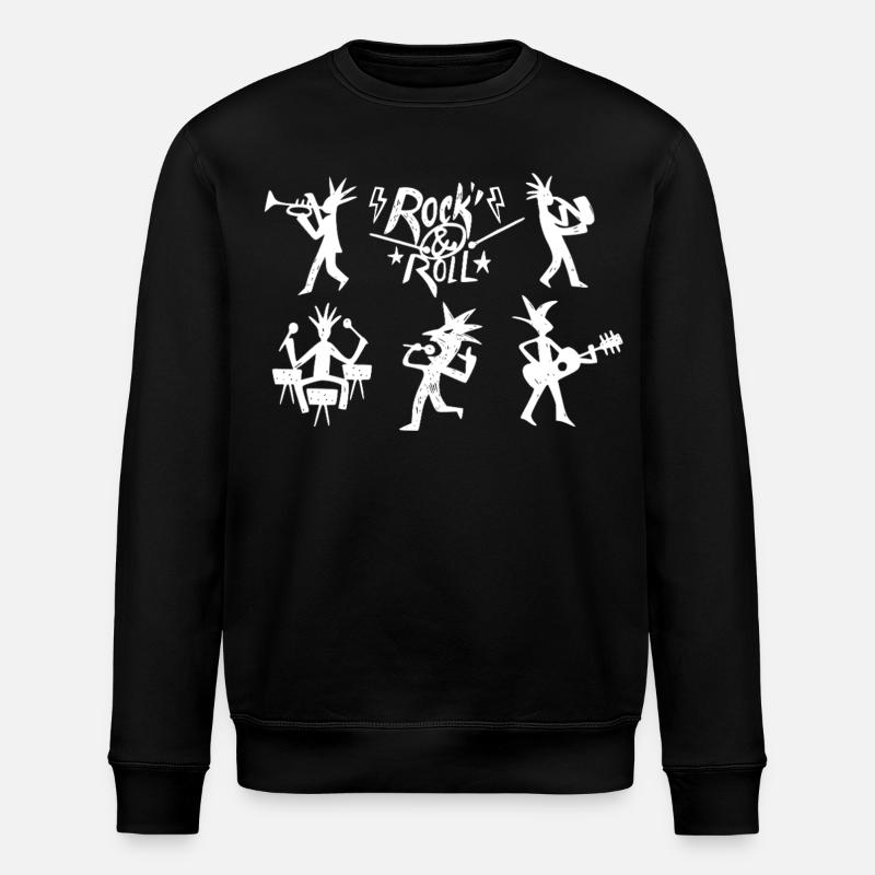Groupe de rock and roll - Sweat bio ROLLER Stanley/Stella Unisexe - noir