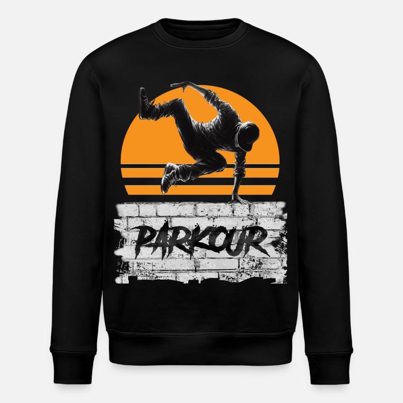 Parkour - Stanley/Stella Unisex Bio-Sweatshirt ROLLER - Schwarz
