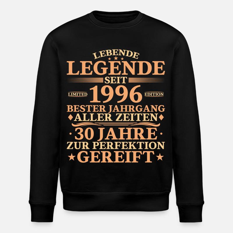 1996 Né 30 ans - Sweat bio ROLLER Stanley/Stella Unisexe - noir