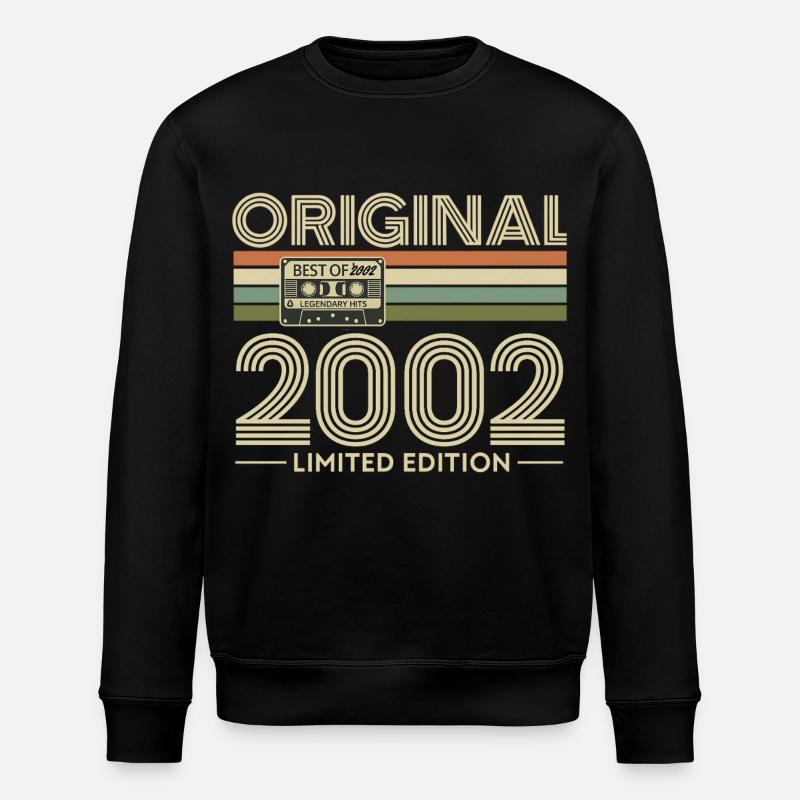 Originale limitierte Edition von 2002 - Stanley/Stella Unisex Bio-Sweatshirt ROLLER - Schwarz