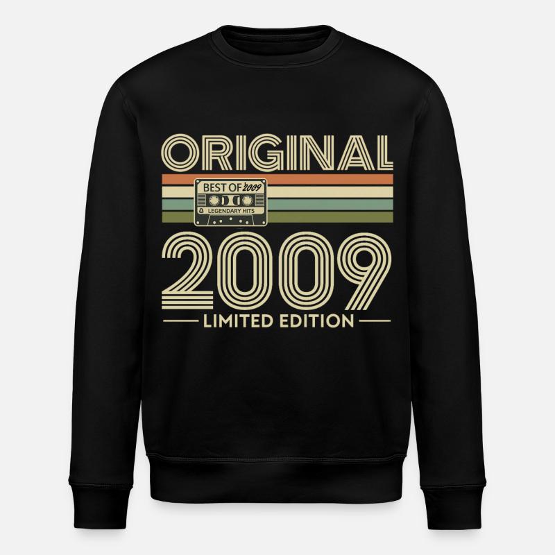 Originale Retro-Kassette von 2009 - Stanley/Stella Unisex Bio-Sweatshirt ROLLER - Schwarz