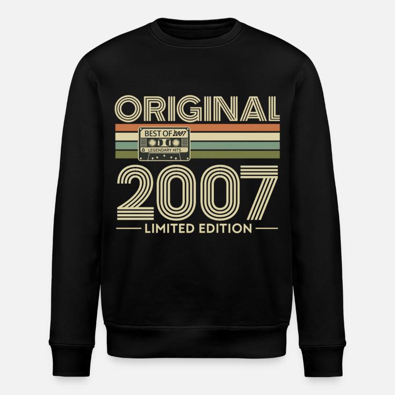 Original 2007 Limited Edition Retro - Stanley/Stella Unisex Bio-Sweatshirt ROLLER - Schwarz