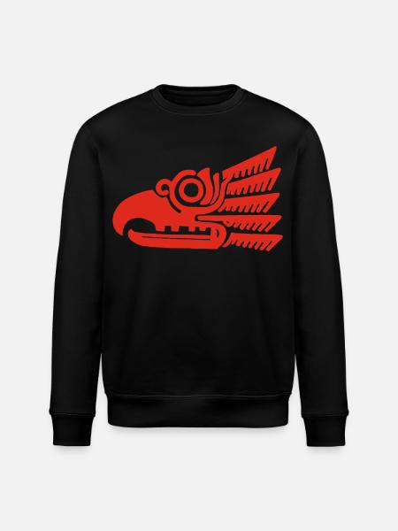 Roter Stammesvogelkopf - Stanley/Stella Unisex Bio-Sweatshirt ROLLER - Schwarz