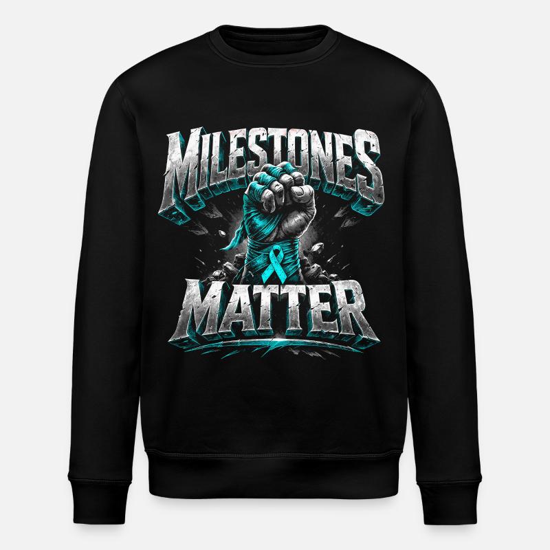 detoxification withdrawal addictive milestones matter - Stanley/Stella ROLLER Unisex Organic Sweatshirt - black