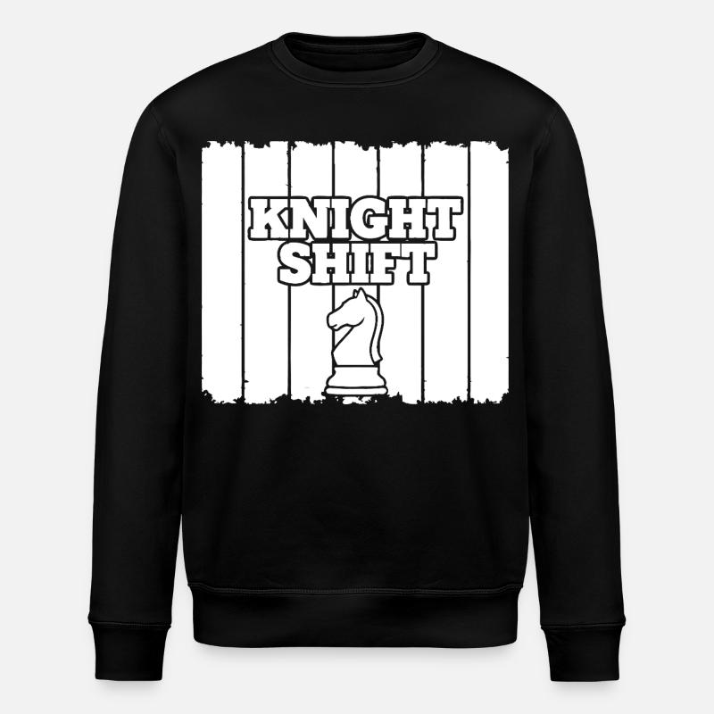 Chess Knight shift - Stanley/Stella ROLLER Unisex Organic Sweatshirt - black