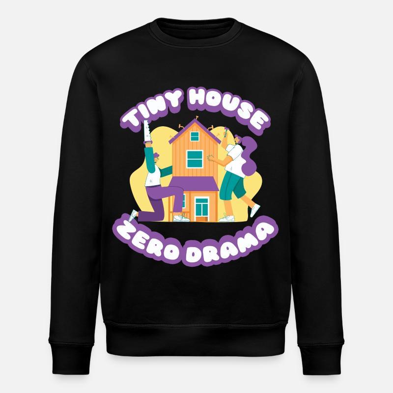 Tiny House Zéro Drame - Sweat bio ROLLER Stanley/Stella Unisexe - noir