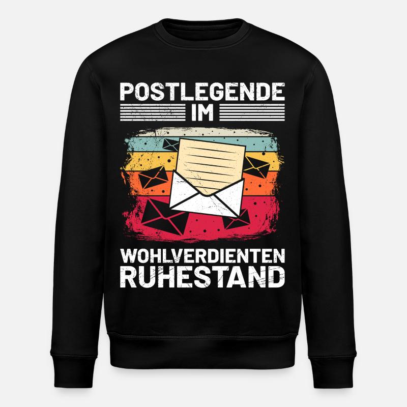 POSTMAN LEGEND EN BIEN MÉRITÉ - Sweat bio ROLLER Stanley/Stella Unisexe - noir