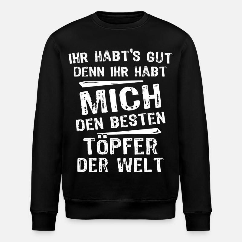 potier - Sweat bio ROLLER Stanley/Stella Unisexe - noir