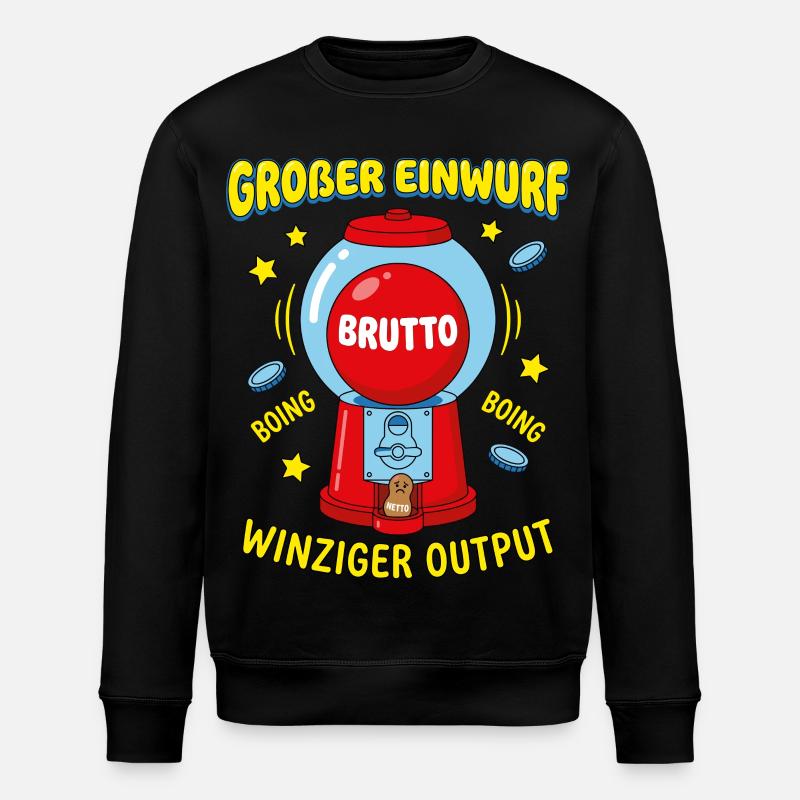 Large Throw-In Tiny Output - Stanley/Stella ROLLER Unisex Organic Sweatshirt - black