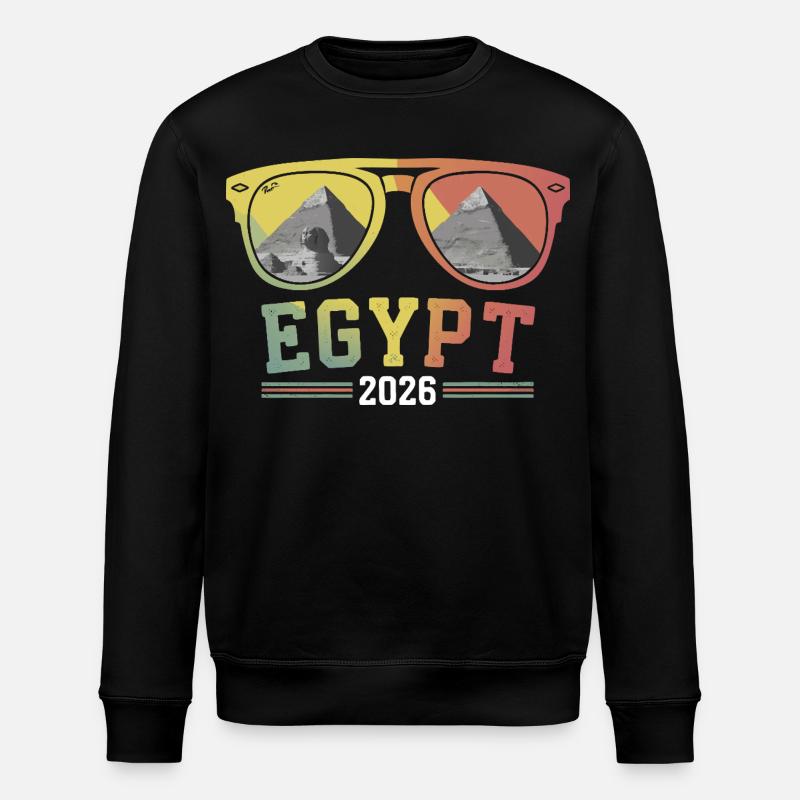 Vacances en Égypte 2026 Pyramides - Sweat bio ROLLER Stanley/Stella Unisexe - noir