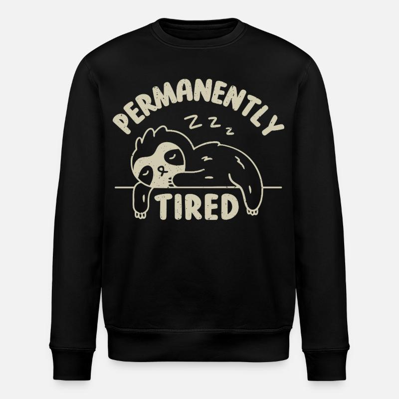 Dauerhaft müde - Stanley/Stella Unisex Bio-Sweatshirt ROLLER - Schwarz