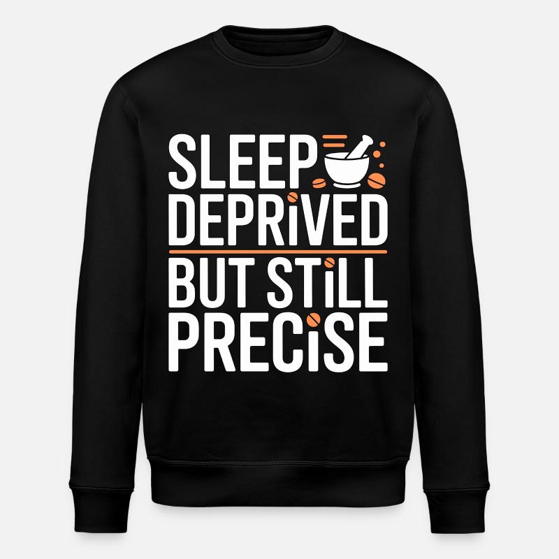 Pharmacist Student Sleep Deprived Pharmacy Trainee - Stanley/Stella Unisex Bio-Sweatshirt ROLLER - Schwarz
