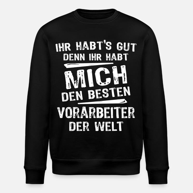 foreman - Stanley/Stella ROLLER Unisex Organic Sweatshirt - black