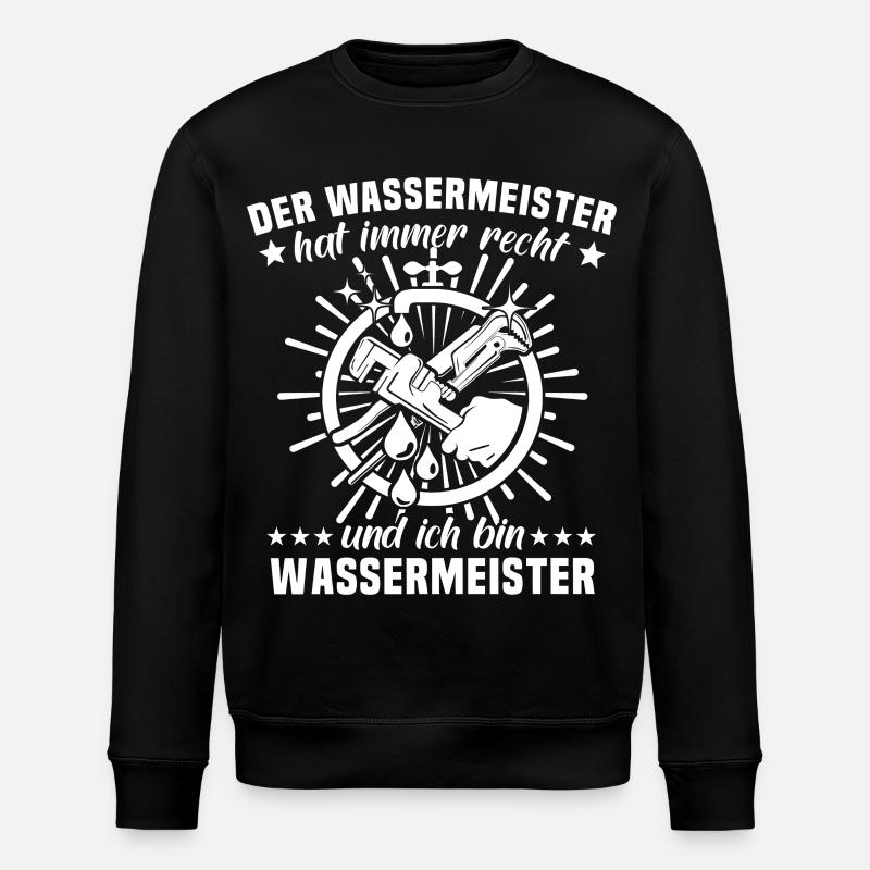 Wassermeister Wasserversorgungstechniker - Stanley/Stella Unisex Bio-Sweatshirt ROLLER - Schwarz