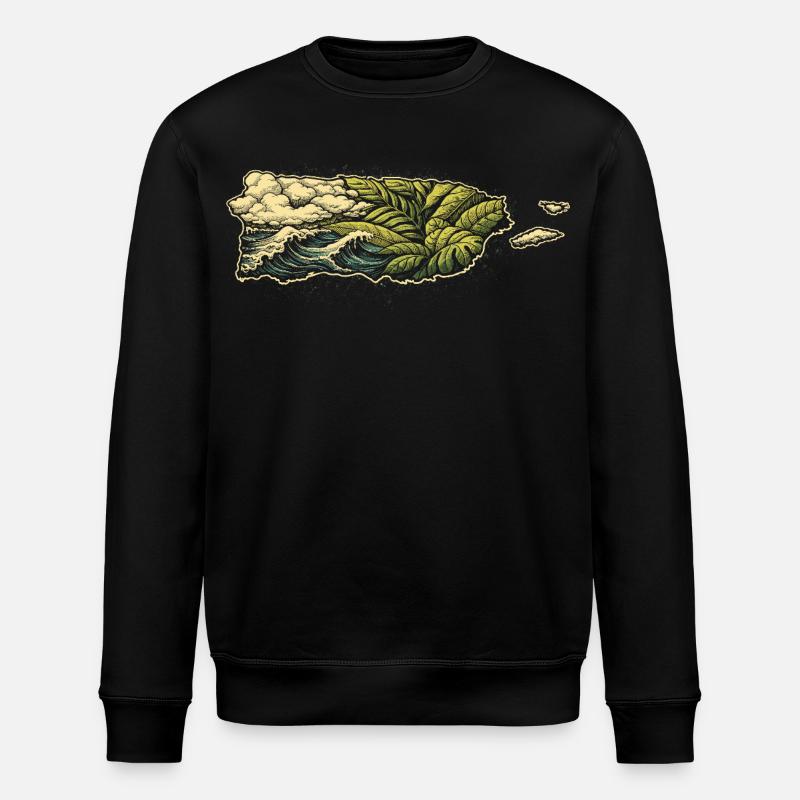 Puerto Rico Boricua - Stanley/Stella Unisex Bio-Sweatshirt ROLLER - Schwarz