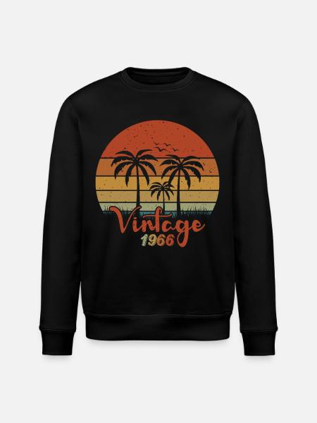 1966 Year of birth - Stanley/Stella ROLLER Unisex Organic Sweatshirt - black