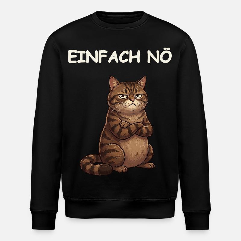 Drôle de dicton de chat - Sweat bio ROLLER Stanley/Stella Unisexe - noir