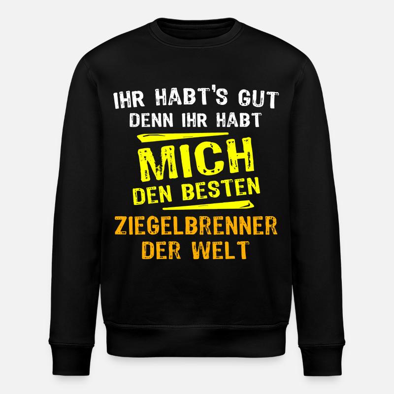 Cadeau Brick Burner - Sweat bio ROLLER Stanley/Stella Unisexe - noir