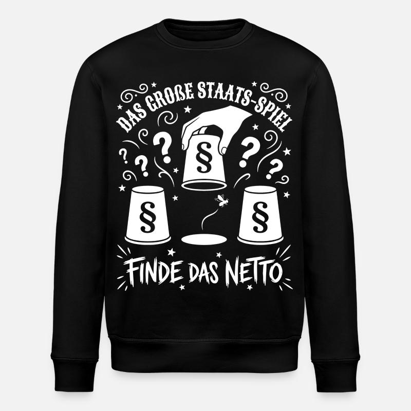 The Great State Game - Stanley/Stella ROLLER Unisex Organic Sweatshirt - black