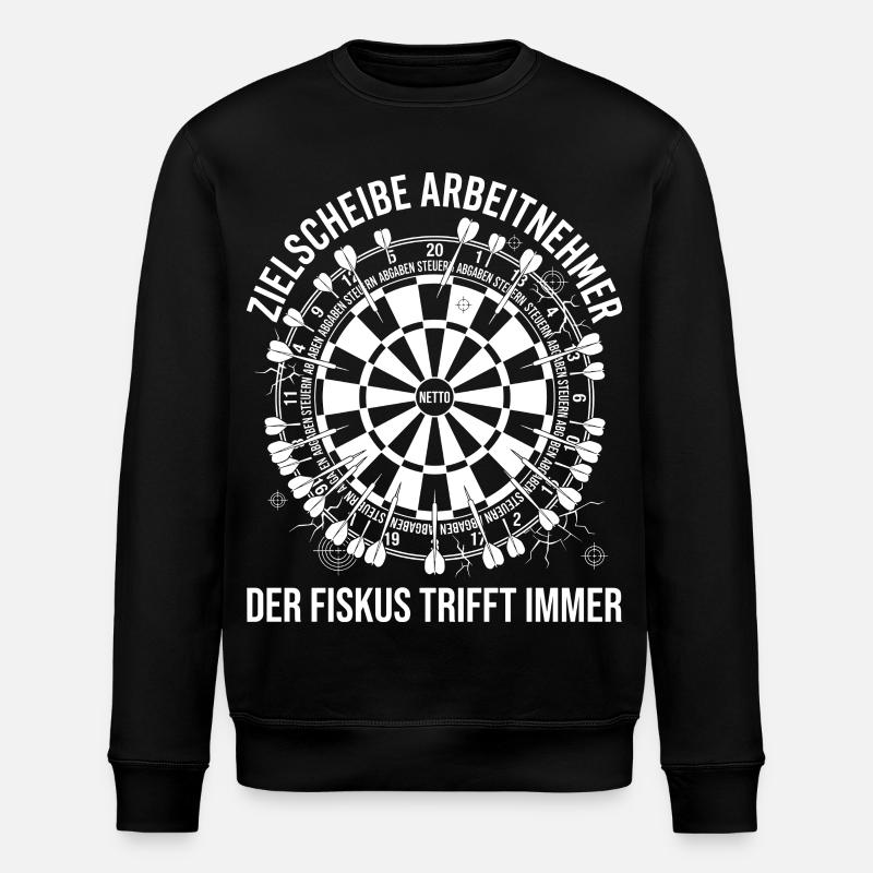 Target Employee Dartboard The Treasury - Stanley/Stella ROLLER Unisex Organic Sweatshirt - black