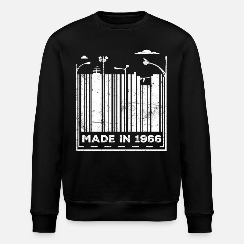 Millésime 1966 - Sweat bio ROLLER Stanley/Stella Unisexe - noir