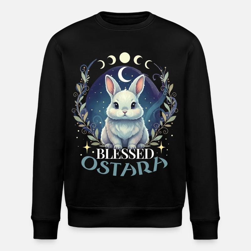 Joyeuses Pâques Ostara Rabbit - Sweat bio ROLLER Stanley/Stella Unisexe - noir