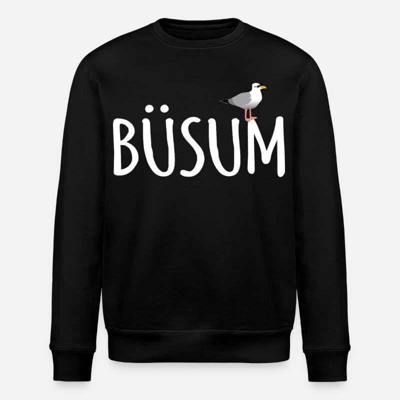 Büsum Möwe - Stanley/Stella Unisex Bio-Sweatshirt ROLLER - Schwarz