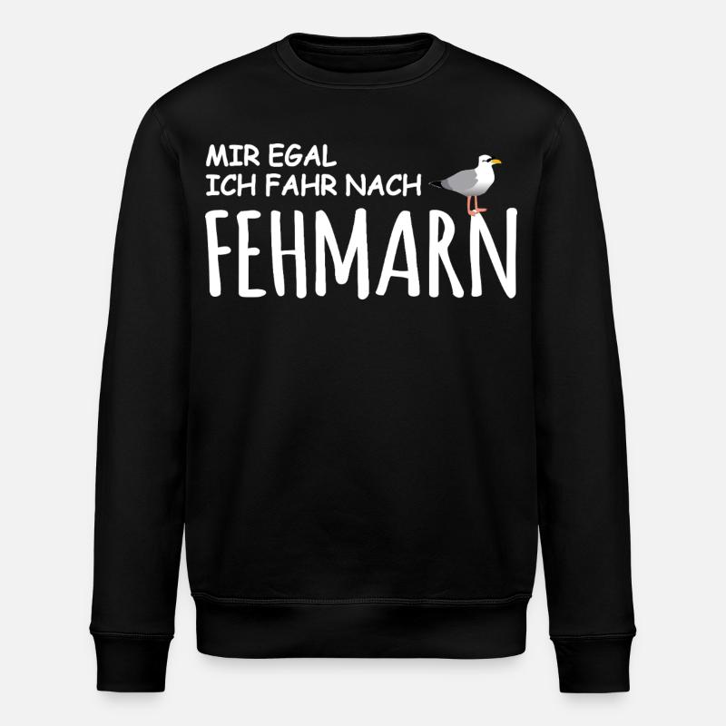 Fehmarn Liebe - Stanley/Stella Unisex Bio-Sweatshirt ROLLER - Schwarz