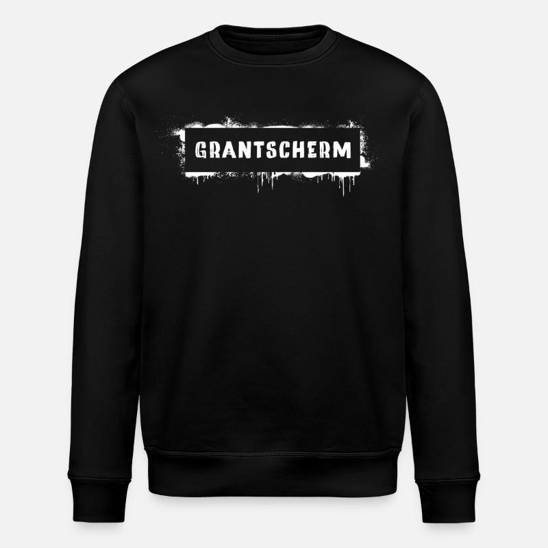 Grantscherm – Viennese dialect saying Grantig - Stanley/Stella ROLLER Unisex Organic Sweatshirt - black