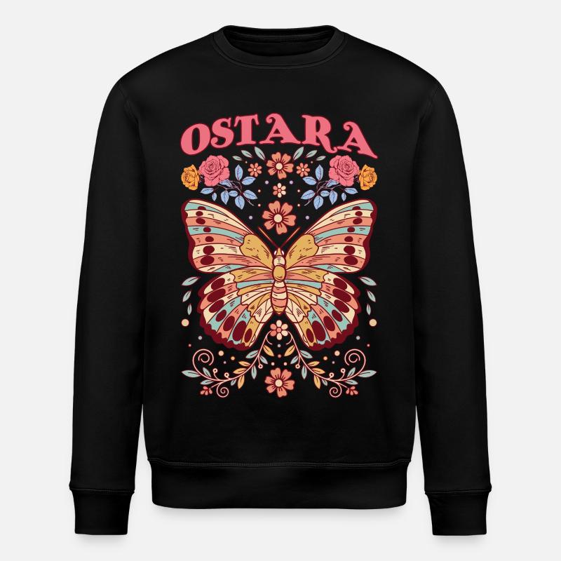 Ostara Månebarn God påske Ostara - Stanley/Stella ROLLER økologisk unisex-sweatshirt - svart